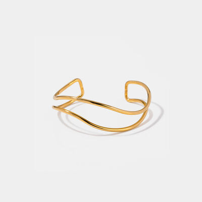 Minimalist Stainless Steel Cuff Bracelet - Whimsi